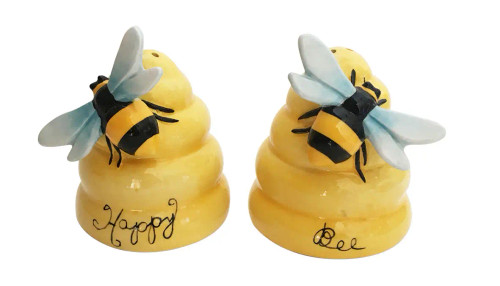Bee Hive Salt & Pepper Shakers