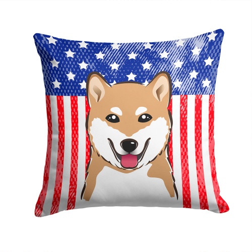 Patriotic Shiba Inu Pillow
