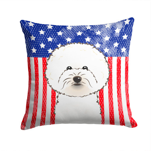 Patriotic Bichon Pillow