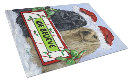 Christmas Cocker Spaniel Cutting Board