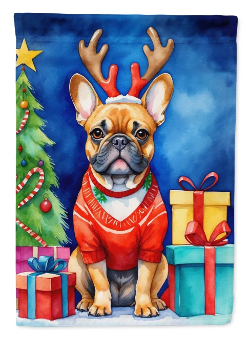 Christmas French Bulldog Flag