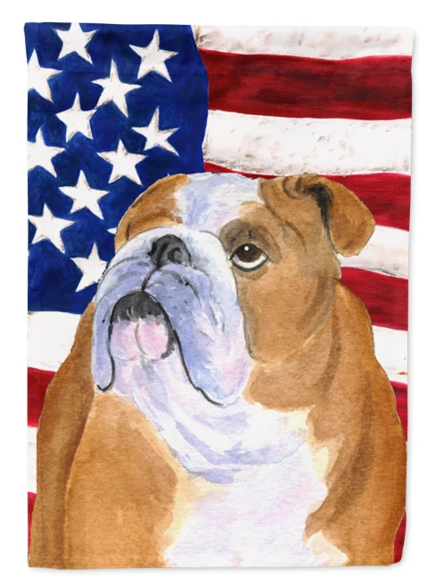 Patriotic Bulldog Flag