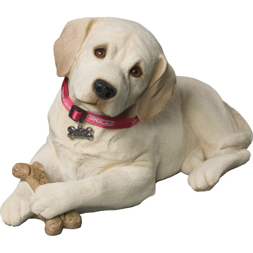 Yellow Lab Puppy Statue
