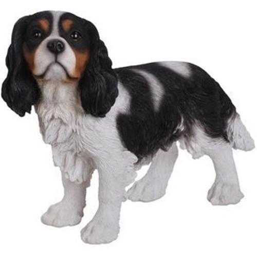 Cavalier King Charles Spaniel Statue - Tri-Color