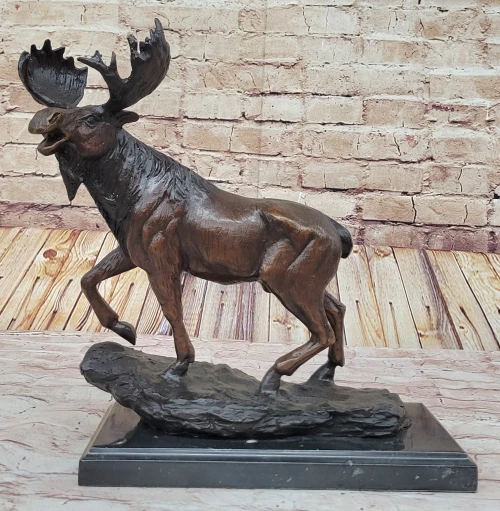 Bronze Moose Sculpture