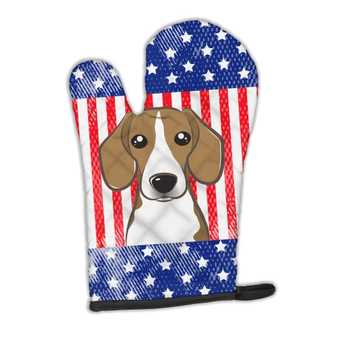 Patriotic Beagle Oven Mitt