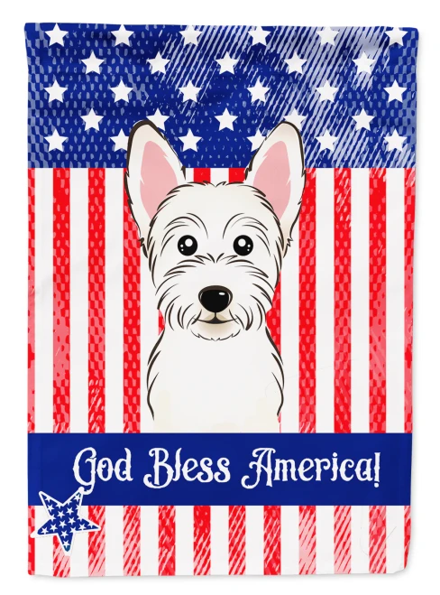 Patriotic Westie Flag