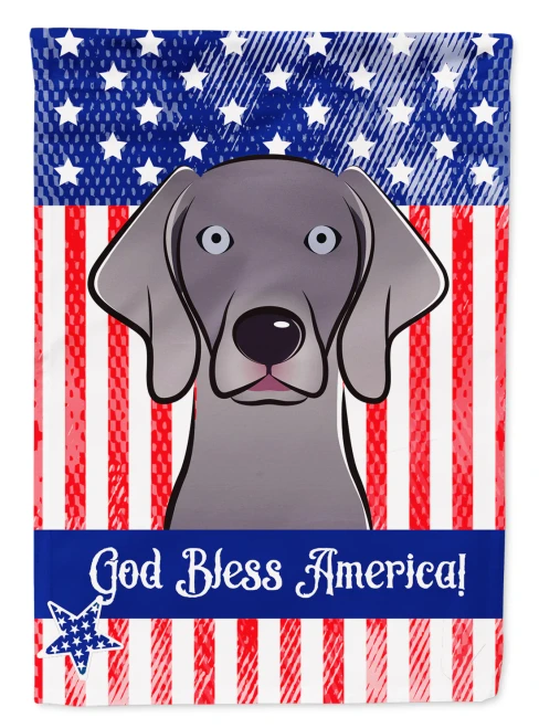 Patriotic Weimaraner Flag