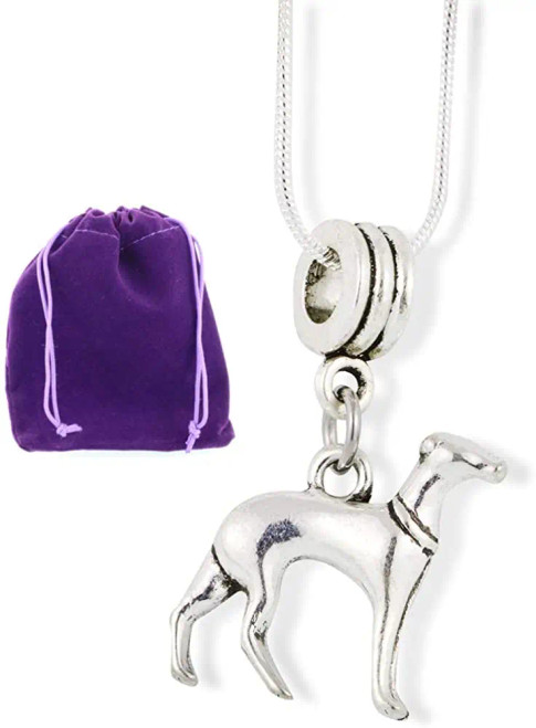 Silver Greyhound Necklace