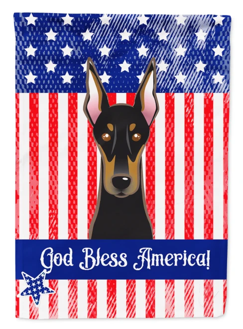 Patriotic Doberman Flag