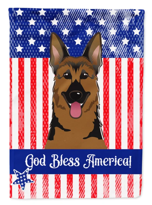 Patriotic German Shepherd Flag