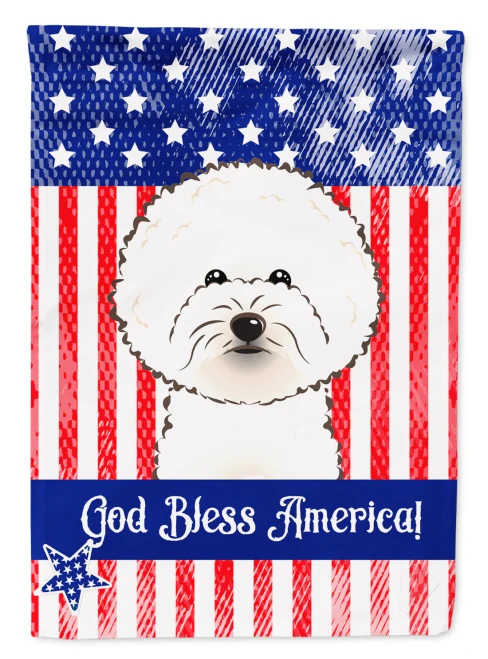 Patriotic Bichon Flag