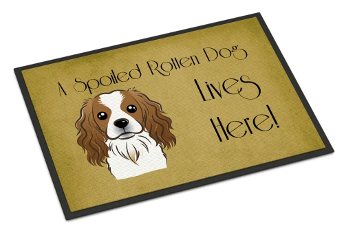 Spoiled Cavalier Spaniel Doormat