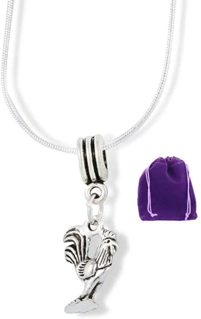 Silver Rooster Necklace