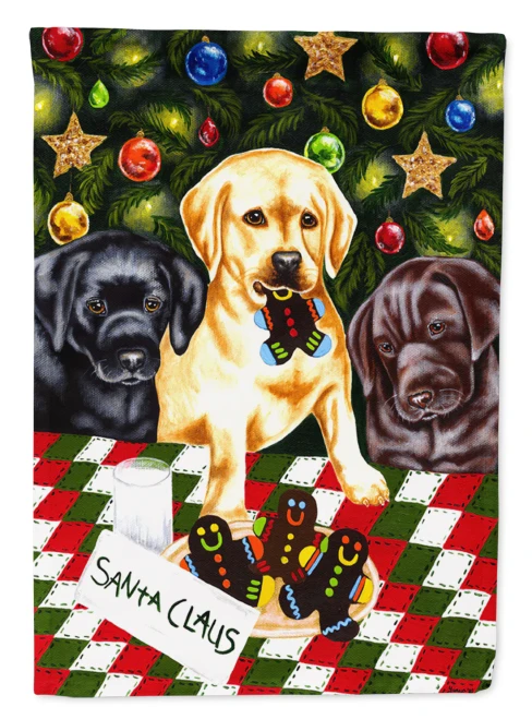 Christmas Labrador Flag