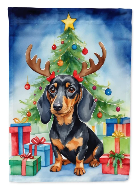 Christmas Dachshund Flag