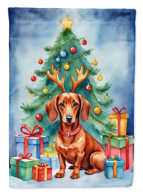 Christmas Dachshund Flag