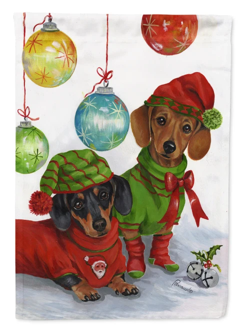 Christmas Dachshund Flag