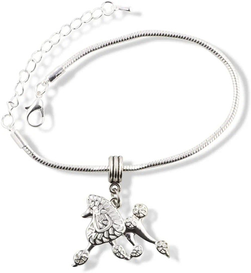Silver Show Poodle Bracelet
