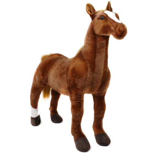Brown Thoroughbred Plush Toy - Large