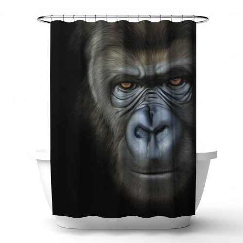 Gorilla Face Shower Curtain