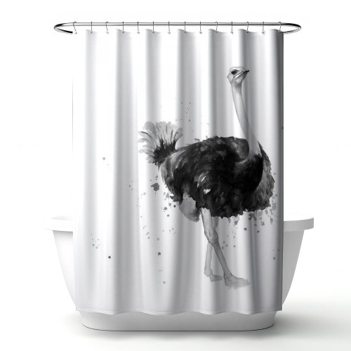 Proud Ostrich Shower Curtain