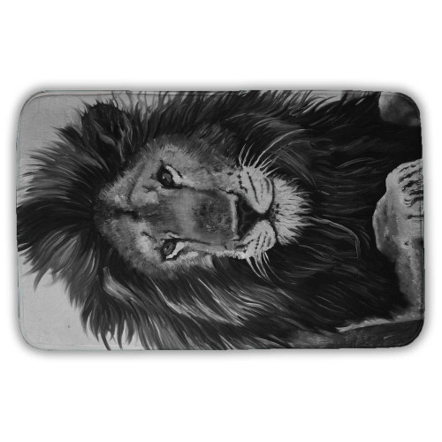 African Lion King Bath Mat