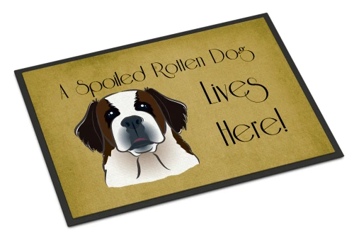 Spoiled Rotten Saint Bernard Doormat