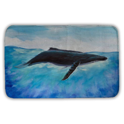 Blue Sky Whale Bath Mat