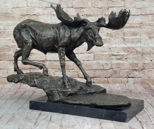 Bronze Moose Sculpture