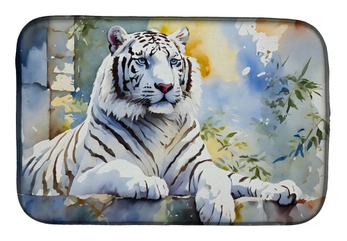 Blue-Eyed White Tiger Dish Drying Mats