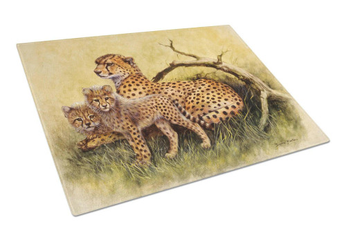 Savannah Cheetah Glass Cutting Board
