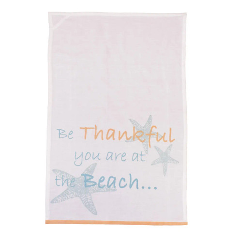Thankful at Beach - Coastal Fall Kitchen Towel