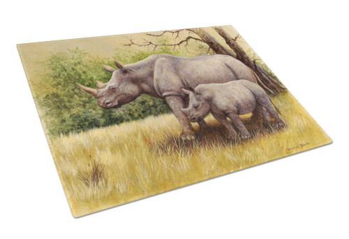 Savannah Rhino Glass Cutting Board
