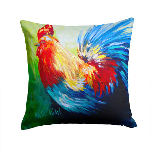 Vibrant Rooster Throw Pillow - 14" - Indoor/Outdoor