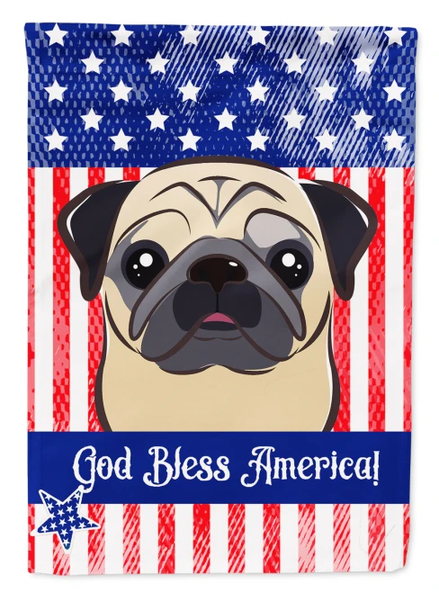 Patriotic Pug Flag