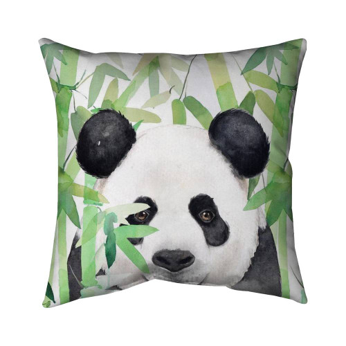 Bamboo Panda Throw Pillow