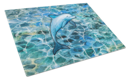 Blue Water Dolphin Glass Cuttng Board