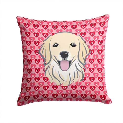 Golden Retriever Valentine Pillow