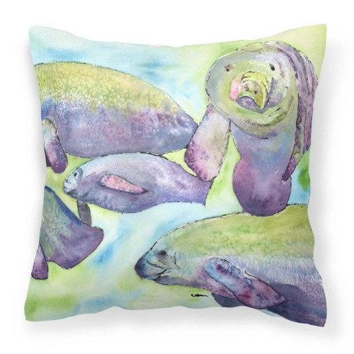 Herd of Manatees Throw Pillow - 14" - Indoor/Outdoor