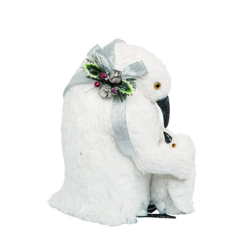 Holiday Penguin & Baby Figurine