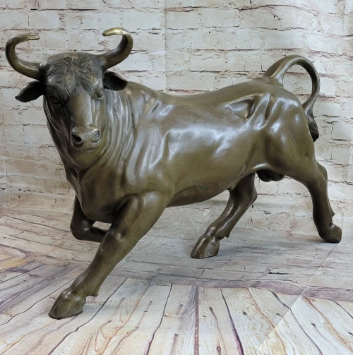 Bronze Bull Sculpture