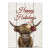 Happy Holidays - Highland Cow Christmas Pallet Wood Wall Art