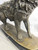 Howling Wolf Bronze Sculpture on Marble Base
