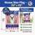 Patriotic Cocker Spaniel House Flag