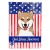 Patriotic Shiba Inu Flag