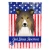 Patriotic Sheltie Flag