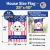 Patriotic Poodle House Flag
