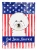 Patriotic Bichon Frise Flag