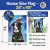Snowy Christmas Border Collie House Flag